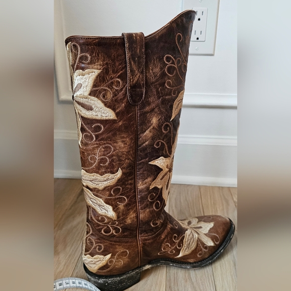 **Rare** Old Gringo Embroidered Brown Razz Boots Size 9m - Picture 6 of 16